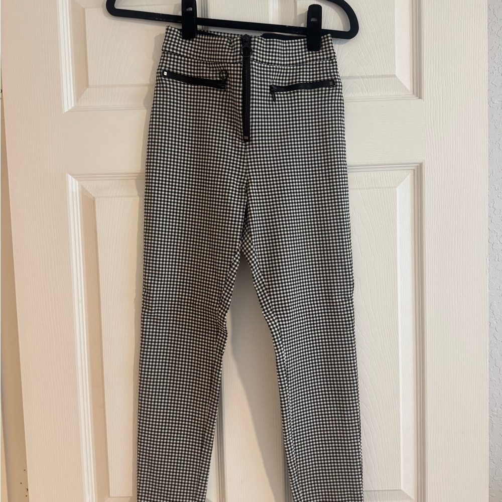 Black and White Checkered Pants